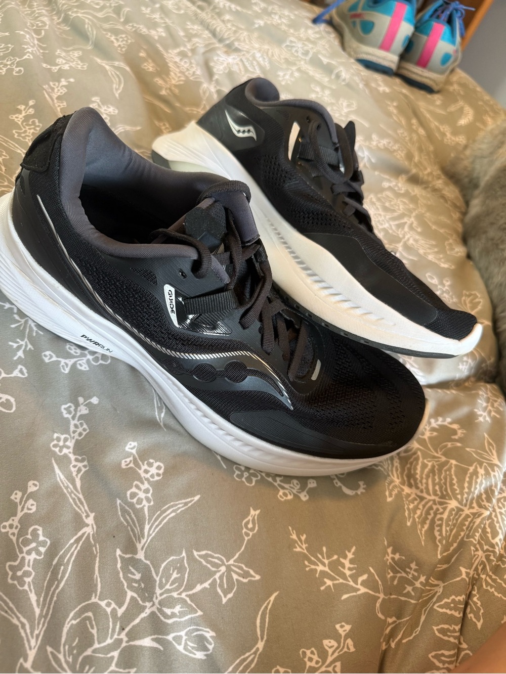 Saucony Black and White Athletic Running Shoes
